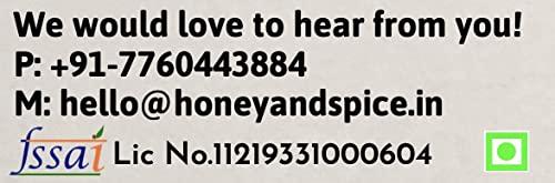 Honey and Spice Honey and Spice Honey Rose Gulkand with Raw Honey & Finest Rose Petals- 400 Gm and Pure Raw Wild Honey Single Origin Unblended Natural- 250 Gm