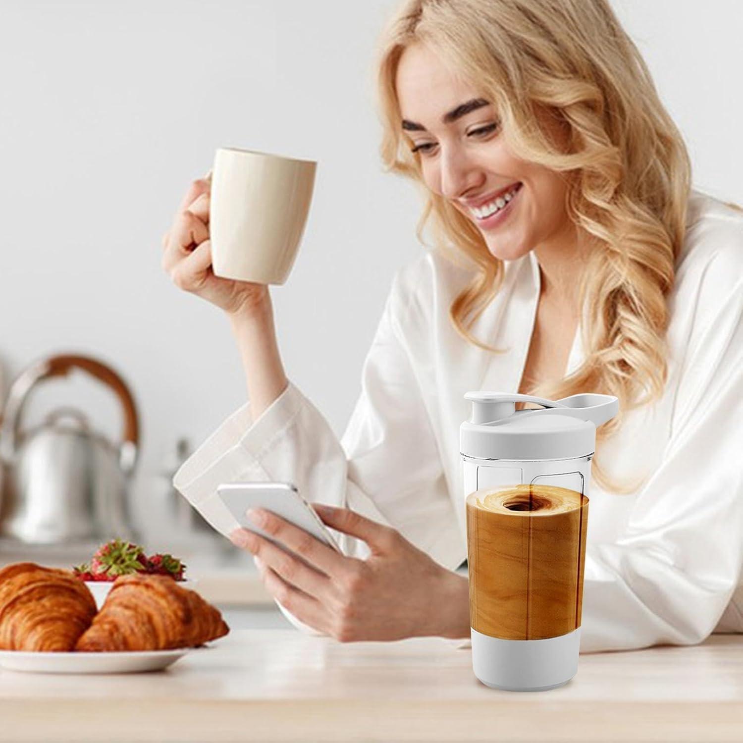 Travel Curry Travel Curry - Electric Protein Shake Mixer Blender, Gym Shaker Bottle - USB C Chargeable, Multifunctional Shaker Cup for Protein Shake, BPA Free, Made with Food Grade Material, 100% Leakproof - 400ml