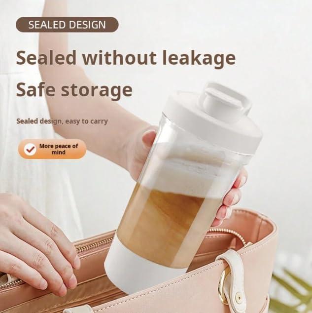 Travel Curry Travel Curry - Electric Protein Shake Mixer Blender, Gym Shaker Bottle - USB C Chargeable, Multifunctional Shaker Cup for Protein Shake, BPA Free, Made with Food Grade Material, 100% Leakproof - 400ml