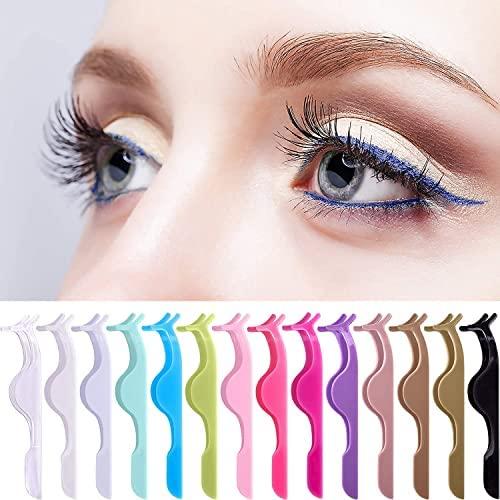 COSLUXE False eyelash applicator, COSLUXE eyelash extension tweezers silicone sleeve tweezers for easy application and removal of magnetic eyelashes - Adjust and repair your eyelashes (PACK OF 1)