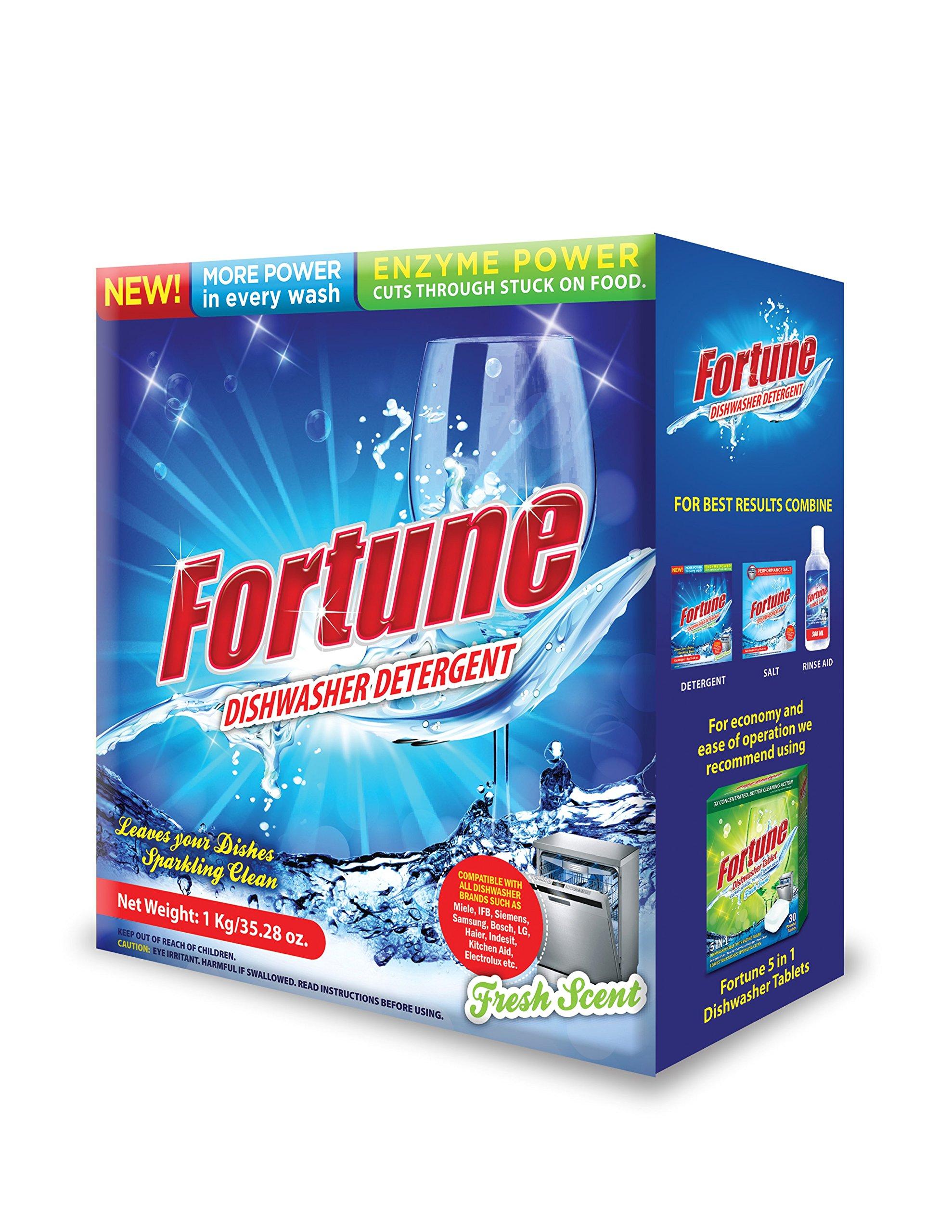 Fortune Fortune Dishwasher Detergent - 1 kg & Fortune Dishwasher Active Salt - 1 kg (Pack of 2)