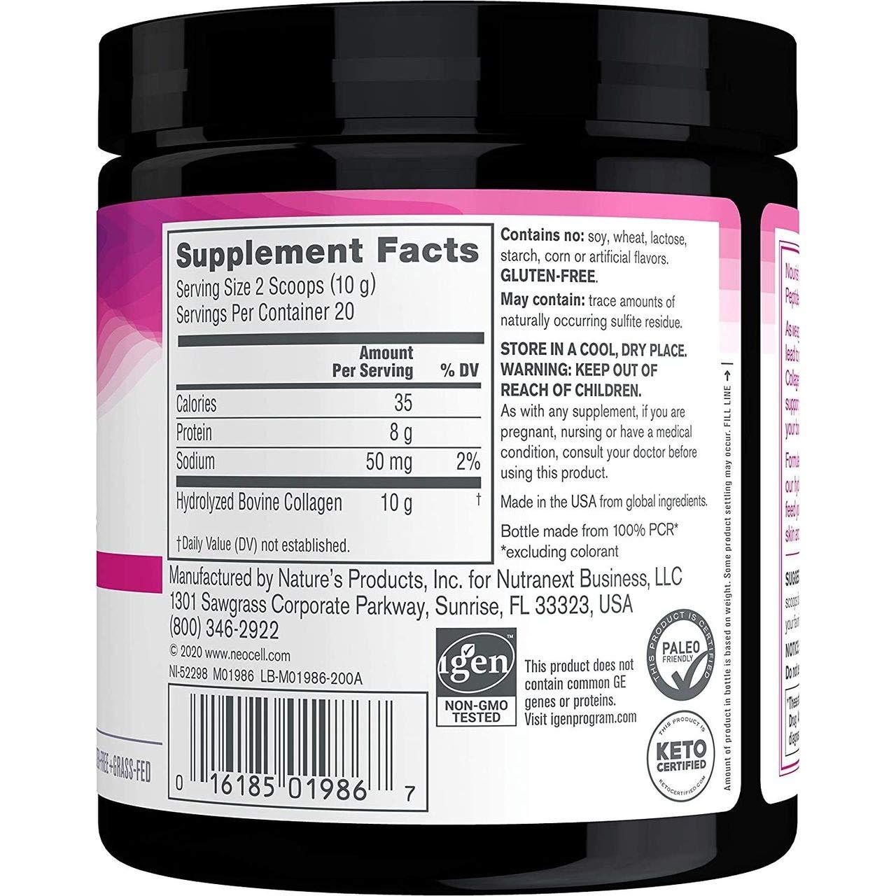 Neocell Neocell Laboratories,Super Collagen Peptides Powder (7 Oz,1 Count,20 Servings)