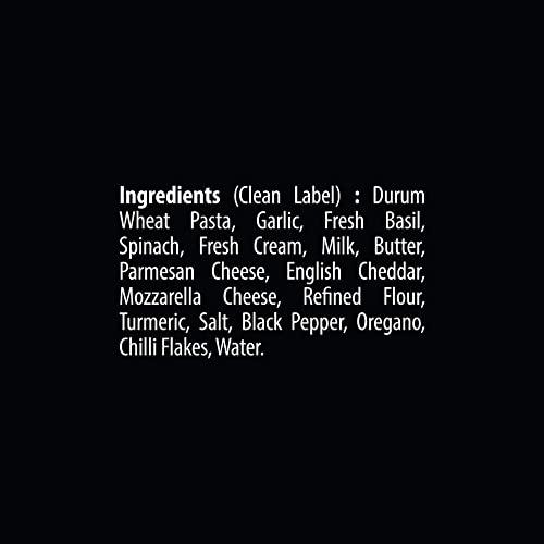 Yu Foodlabs Yu Foodlabs Pasta - Ready To Eat - Three Cheese Sauce - Instant Meal - Pack of 4 - No Preservatives & Additives - 100% Natural & Vegetarian - Instant Food in 4 mins - 260 GMS