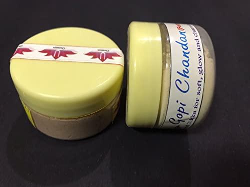 GOKULAM GOKULAM Natural Gopi Chandan Powder Multi Purpose Use Devotee Scented Sandal for Pooja, Face, Removes Sunburn, Tan - Pack of 1