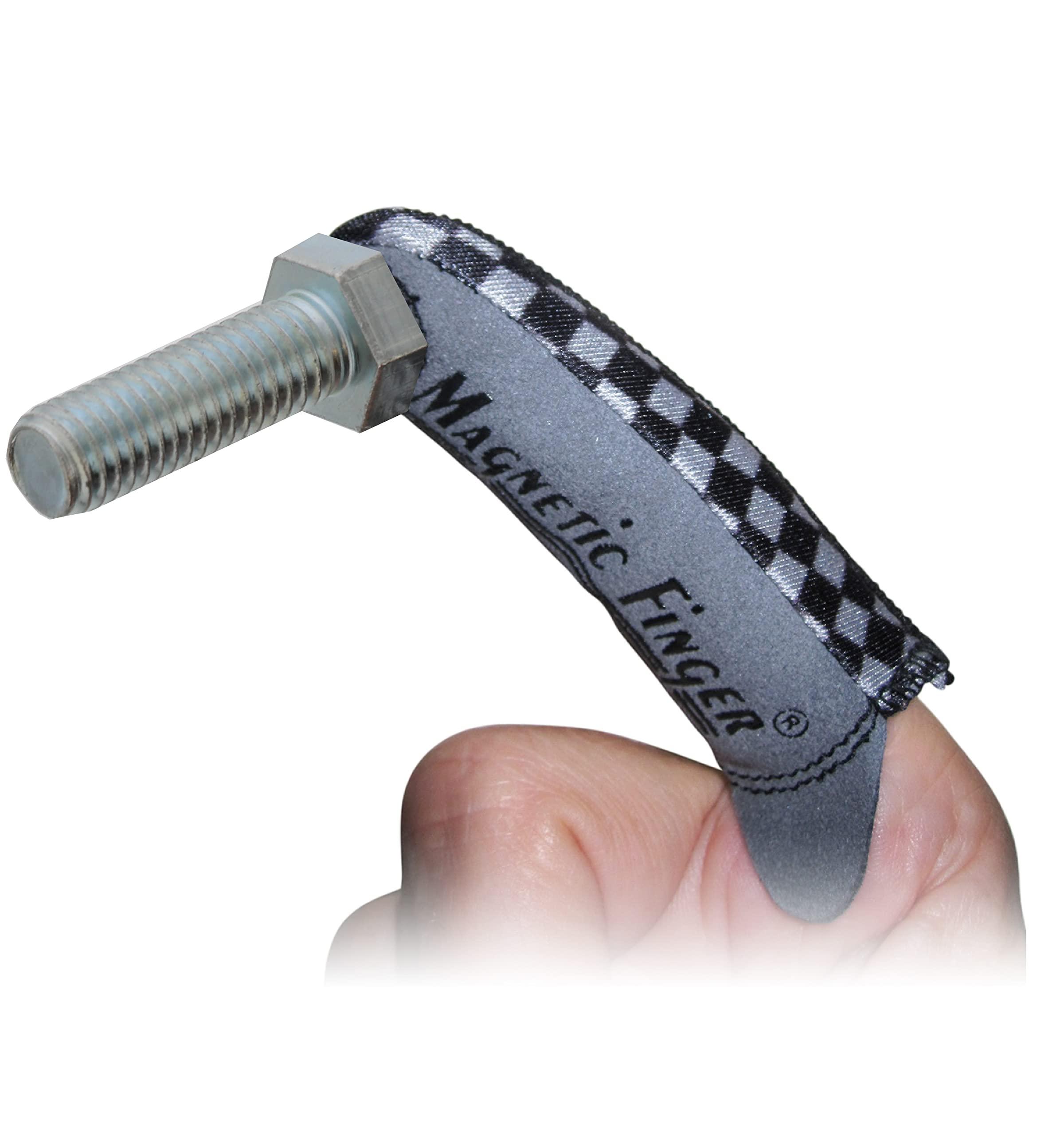 Magnetic Finger Magnetic Finger Heavy Weight Magnetic Finger Glove, L/XL - Hold & Retrieve Small Ferrous Metal Object with Precise Control - Convenient Magnetic Pickup Tool Ideal for Tight Spots at Home or on the Job