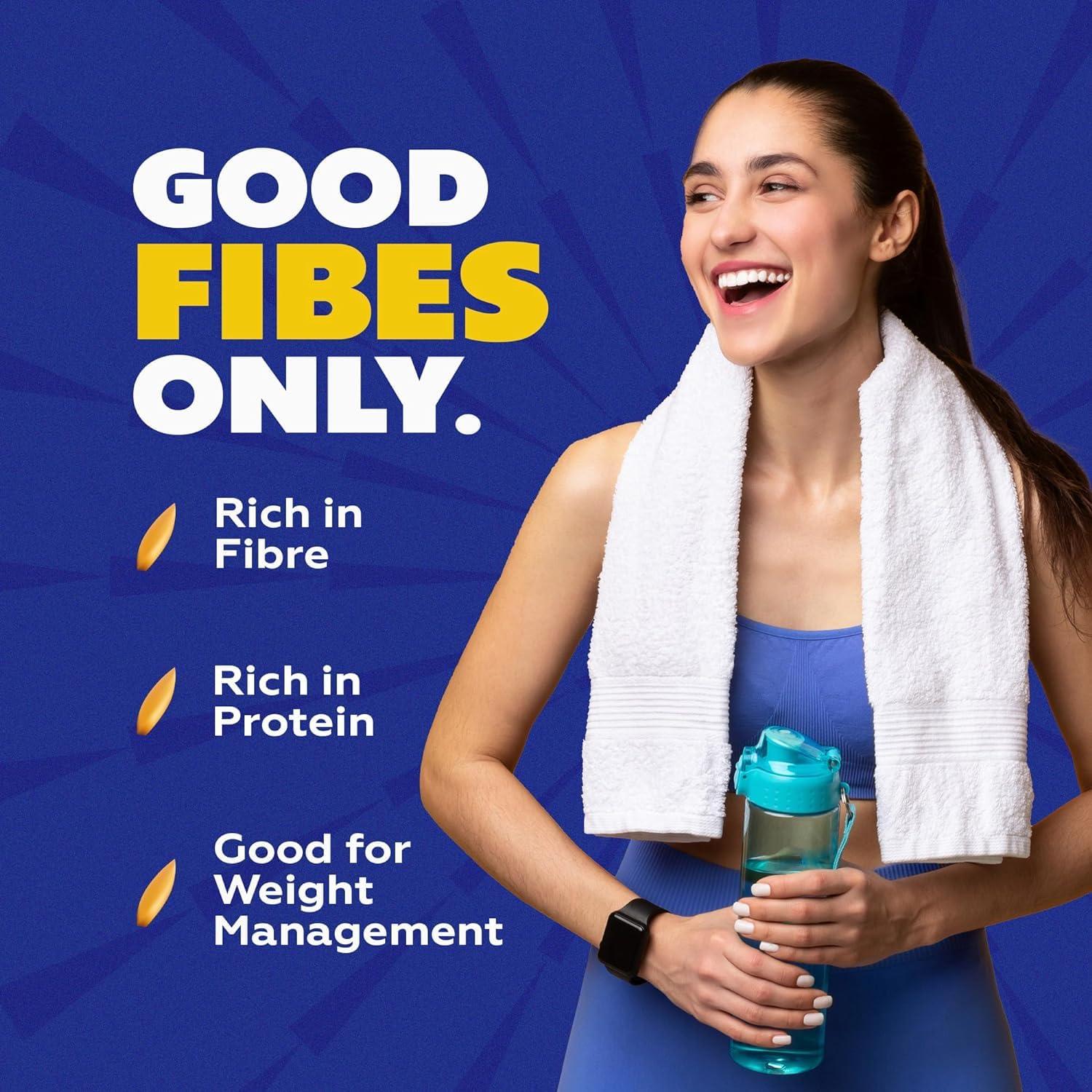 Yogabar Yogabar Instant Oats 1 Kg, Pack of 3 | Premium Oats, Ready to Cook, Gluten Free Oats with High Fibre, 100% Whole Grain, Non-GMO, 3Kg