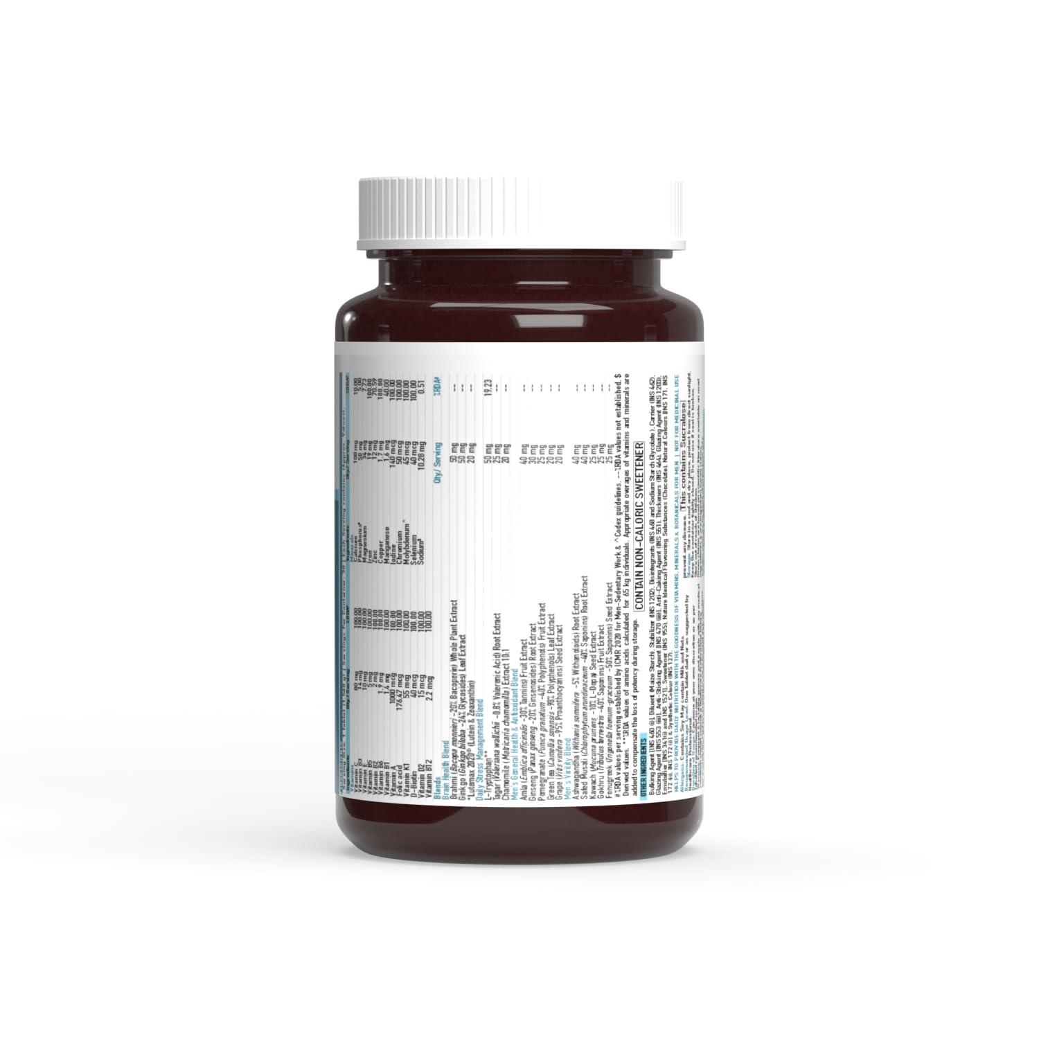 TrueBasics TrueBasics Advanced Multivitamin For Men & Women (60 Tablets) & Omega 3 Fish Oil (60 Capsules) | Combo Pack