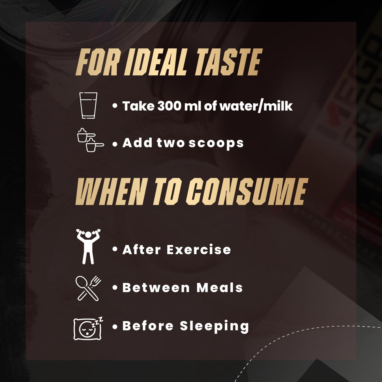 MEGAGROW Megagrow Mass Gainer 1kg Banana Flavor High Calorie Whey Protein Powder for Muscle Growth & Muscle Buidling Pre/Post Workout Supplement for Men & Women - Total 10 Servings