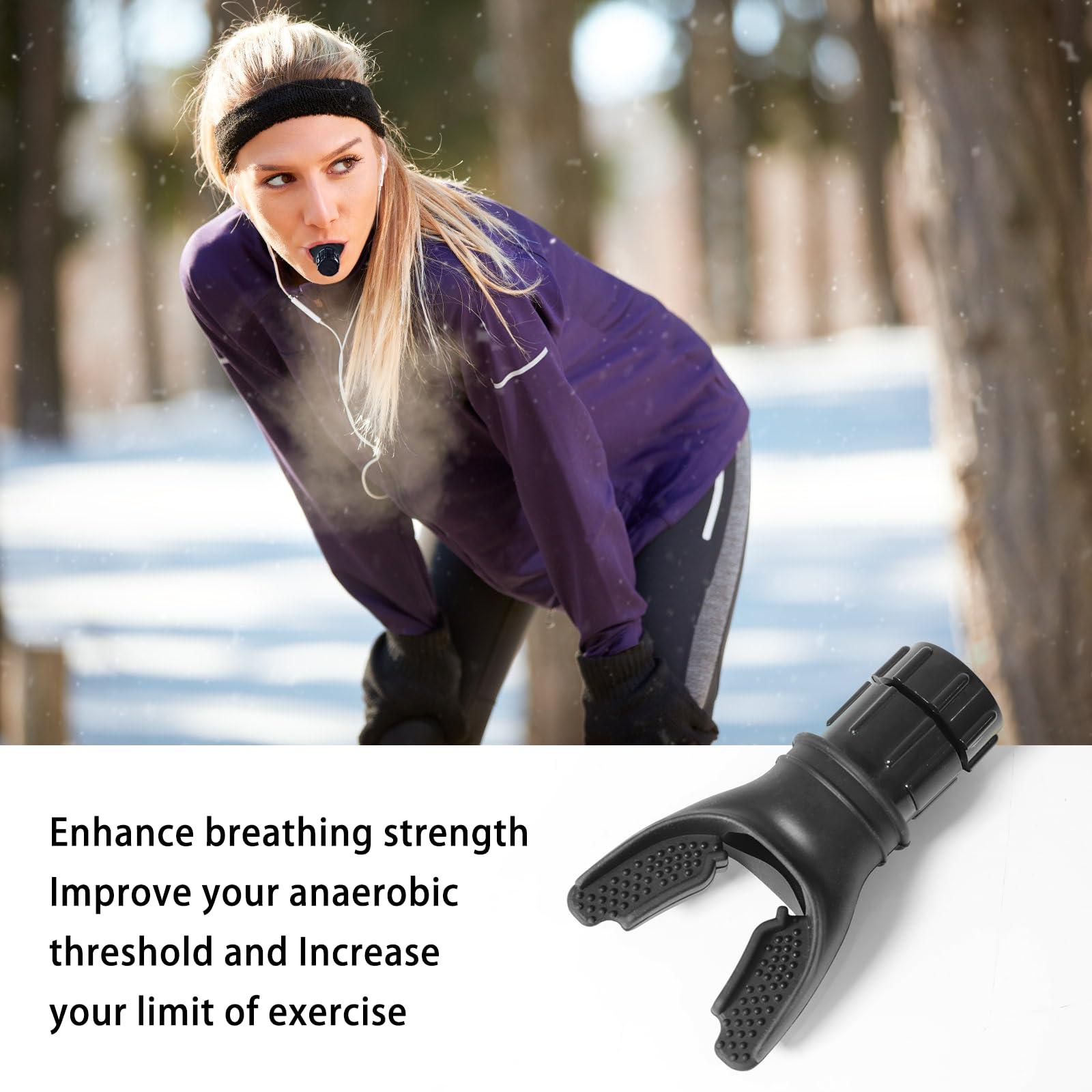 Generic Worldcare Lung Capacity Training Device, Adjustable Resistance Lung Exerciser & Expander for Enhanced Vital Capacity, Breathing Fitness Device | Black