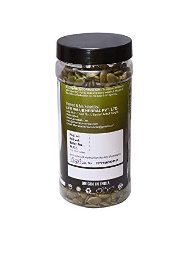 Life Value Herbal LVH Pumpkin Seeds Raw Pumpkin Seeds for Eating | Immunity Booster and Protein Rich Seeds | Healthy Diet Snacks (500Gm)