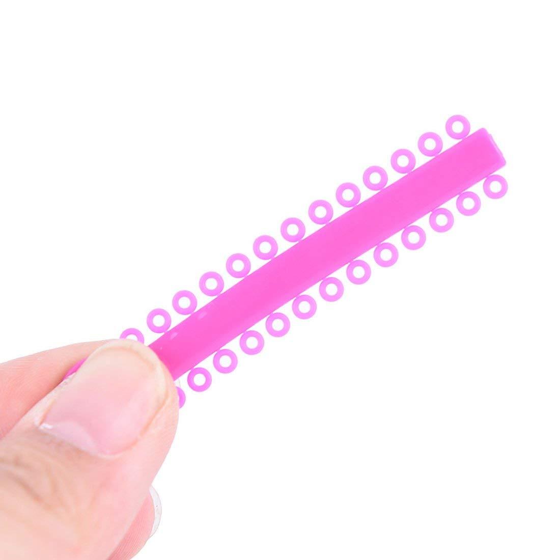 SS WHITE SS WHITE - Dental Orthodontic Ligature Ties Orthodontic Elastomeric O-rings Braces Rubber Bands Gray Pack of 36 Stuck