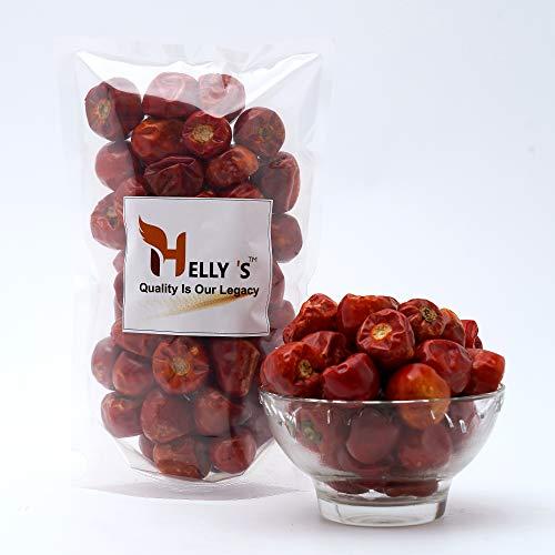 Helly's Helly's™ Boriya Red Chilli Whole Dry (GOL Lal Mirch Sabut) | 1Kg | Spicy Round Chillies | Teekhi Mirchi