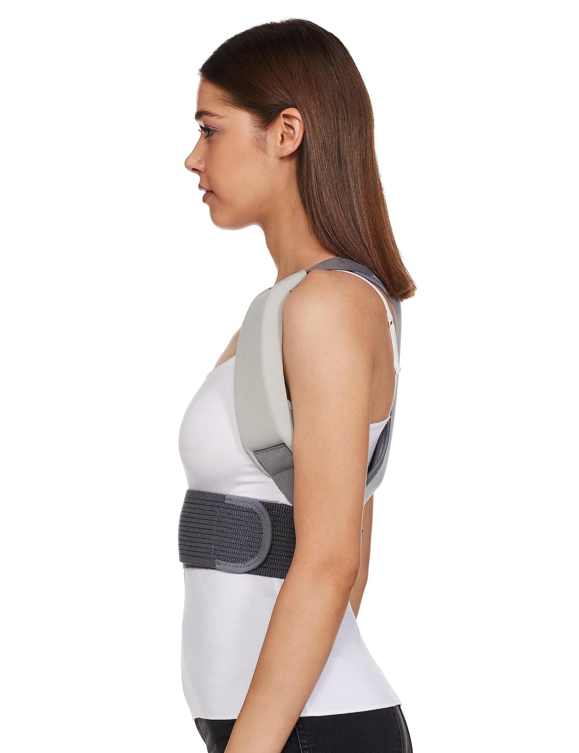 Amazon Basics Amazon Basics Posture Corrector Back Support | Extra Large (XL) Size | Material Foam | Ergonomic Design | For Back Pain, Back Straight And Shoulder Support