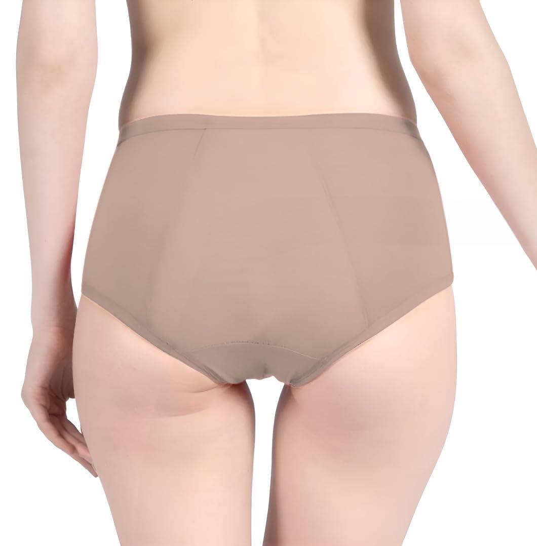 FabPad FabPad Women Reusable Leak Proof Period Panties Lasts for 3 Years Without Pads, Cups & Tampons (Pack of 1, Beige, 2XL)