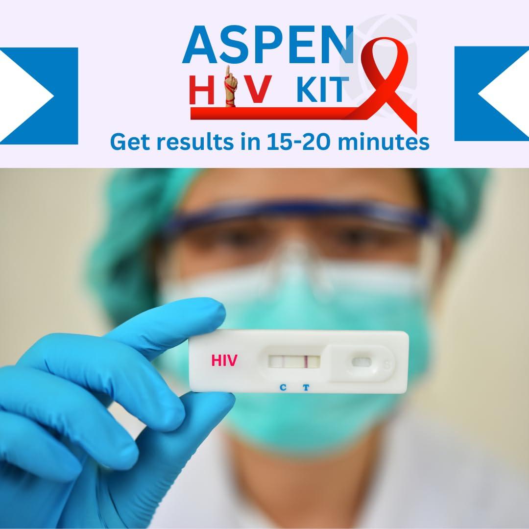 ASPEN LABORTARIES PVT. LTD. \"HIV Test Kit - Fast, Reliable, and Confidential At-Home Testing | Easy-to-Use, Accurate Results in Minutes\"- (Pack of -1)