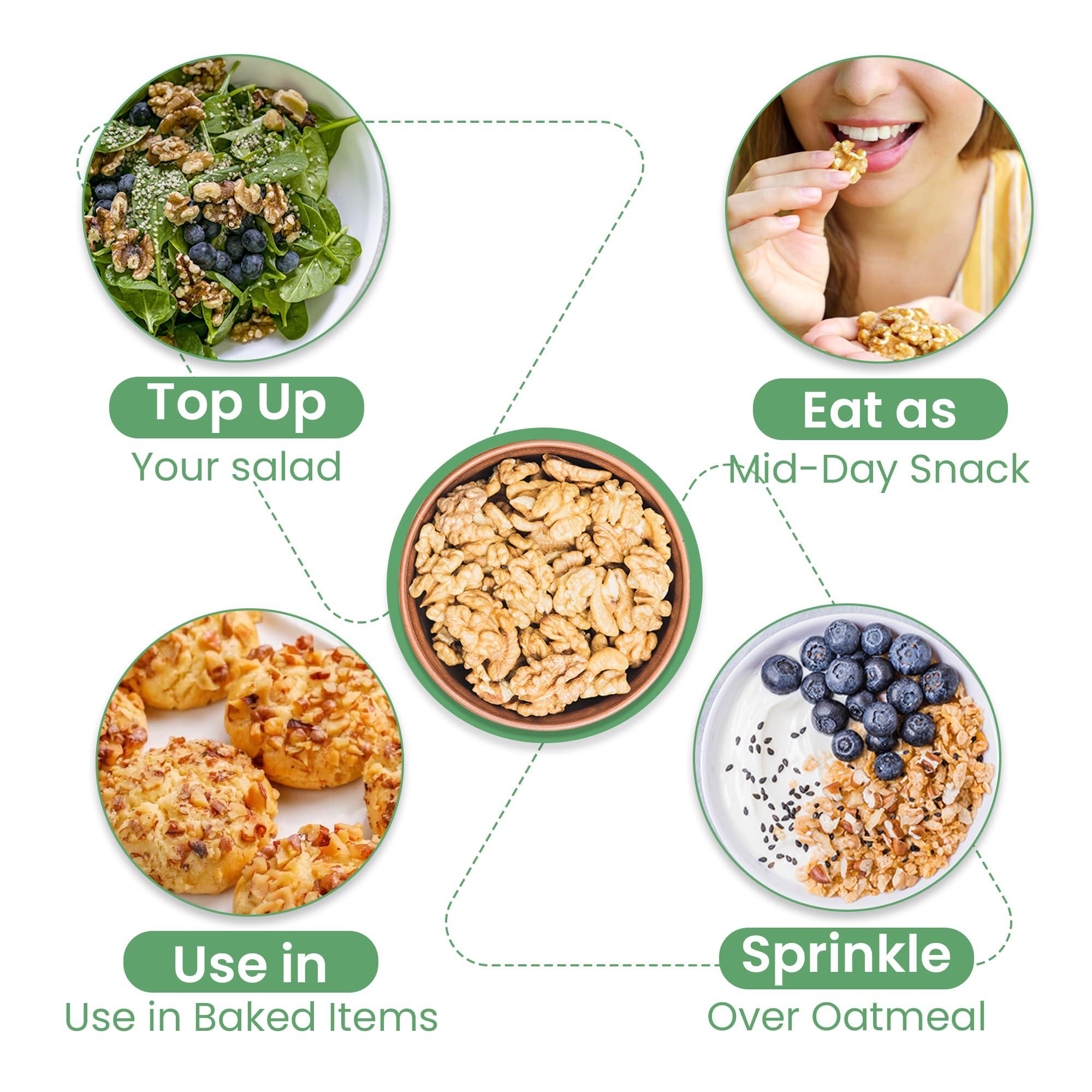 Nutraj Nutraj California Walnut Kernels (Akhrot) 500g (250g x 2) Box | Dry Fruits & Nuts | Crunchy Walnuts