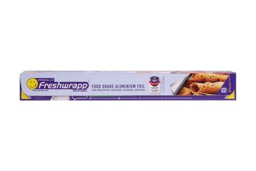 HINDALCO HINDALCO Eco-Friendly Freshwrapp Aluminium Foil/Aluminium Foil Paper/foil Paper for Kitchen/Disposable/Food Parcel/Fresh Food/33 Gm and 50% Extra Free Inside_Silver-Combo Pack of 3 (3317003)