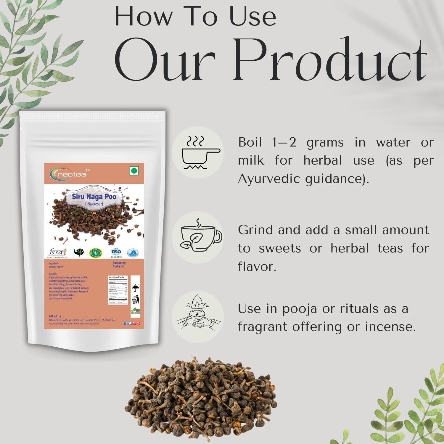 neotea Neotea Siru Naga Poo Nagkesar/Mesua, 100G