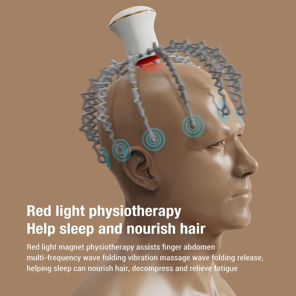 BLURISM BLURISM Electric Head Massager, Head Massage Spider, Scalp Massage Brush with 12 Claws, Rechargeable, Vibrating Head Massager to Relieve Stress