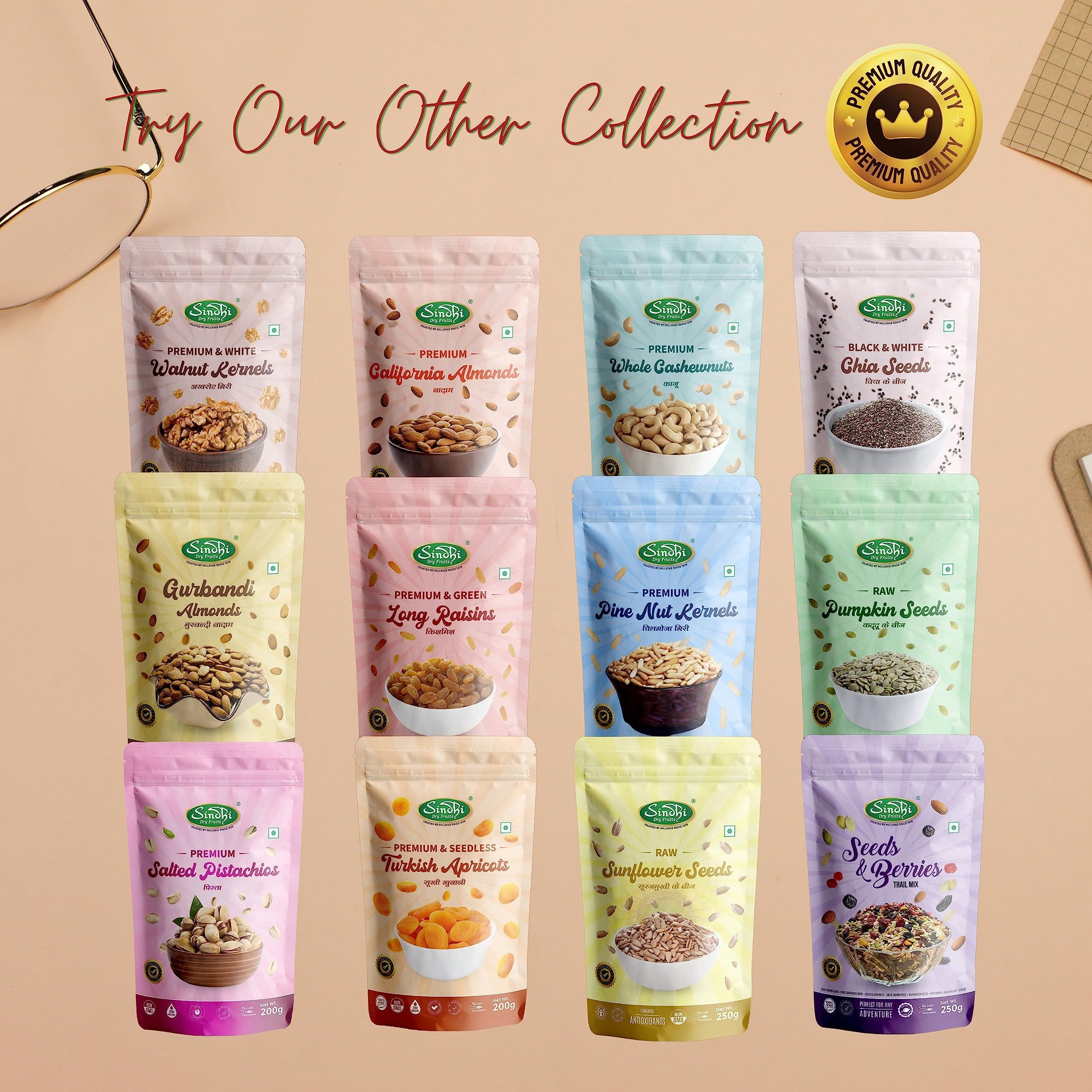 Sindhi Sindhi Dry Fruits Australian Badam, Sanora Badam, Known as Spanish Almonds, Raw Eat Fresh Almonds, Tasty and Oily 100% Natural and Large Size, 500 Grams