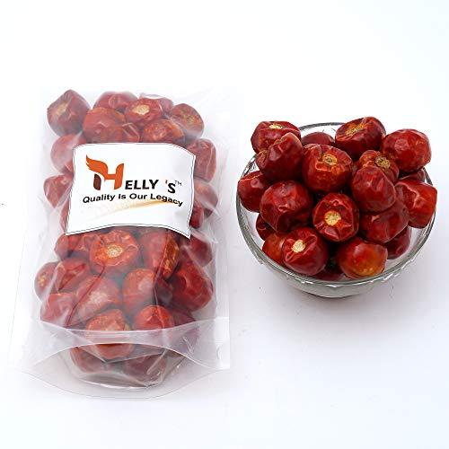 Helly's Helly's™ Boriya Red Chilli Whole Dry (GOL Lal Mirch Sabut) | 1Kg | Spicy Round Chillies | Teekhi Mirchi