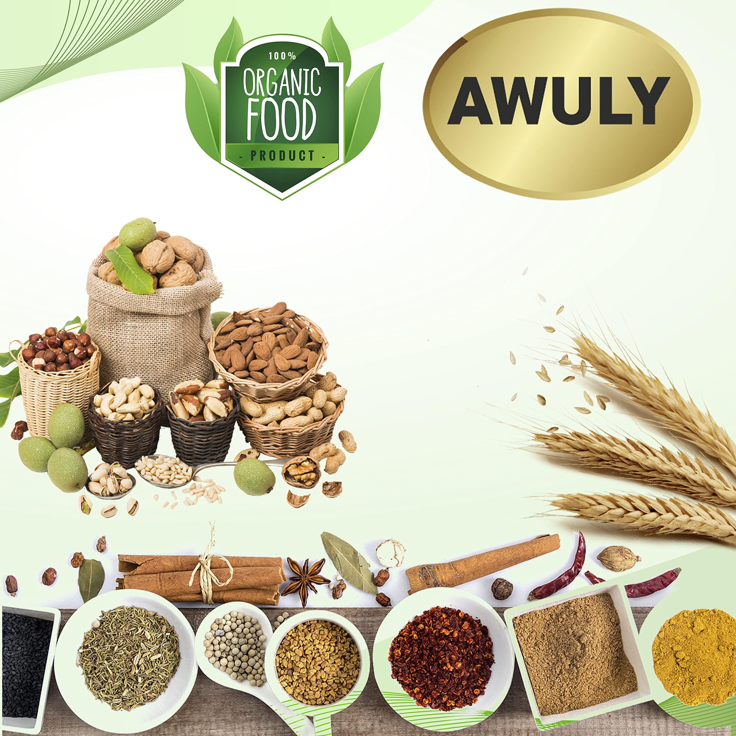 AWULY AWULY Whole Raw Organic Pistachios with Shell |100% Pure and Organic Pista Dry Fruit and Nuts | Gluten Free | Rich in Proteins, Nutrients | Fresh and Healthy Dry Fruits Shelled Pistachios (100gms)