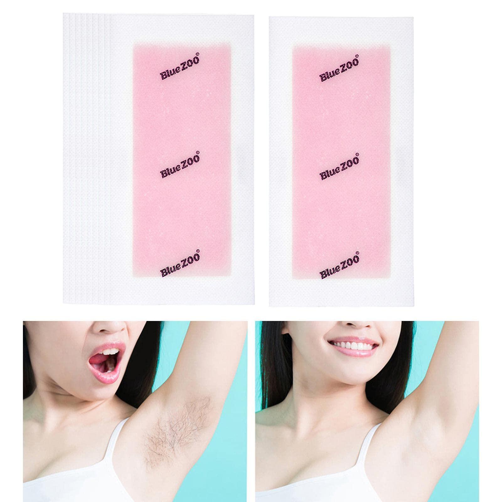 Generic Losa 10x Hair Removal Wax Strips for Upper Lip Chin Fingers Toes Facial Peach