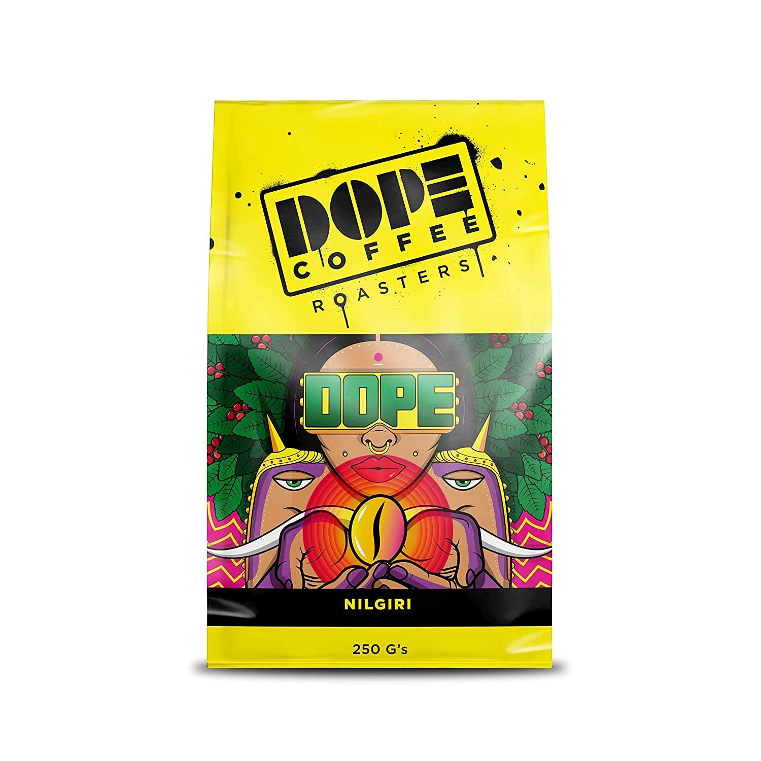 Dope Coffee Roasters Dope Coffee Roasters Freshly Roasted Coffee, Nilgiri (Pour Over), 250 Gm (Pack of 1)