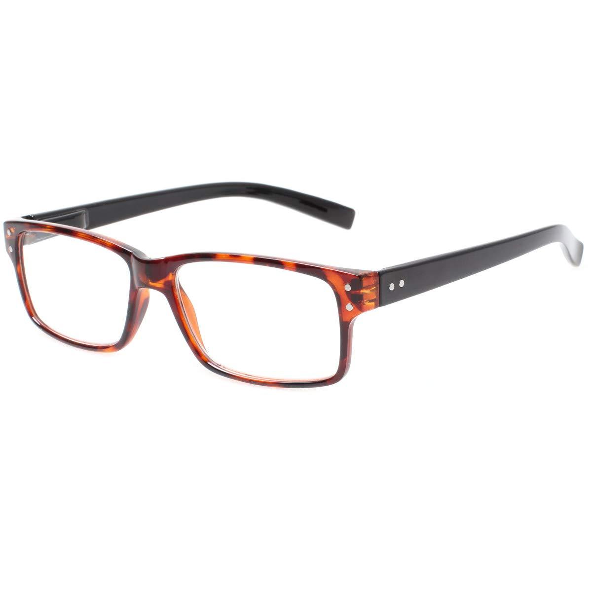 Norperwis Reading Glasses 5 Pairs Quality Readers Spring Hinge Glasses for Reading for Men and Women (5 Pack Mix Color, 0.50)