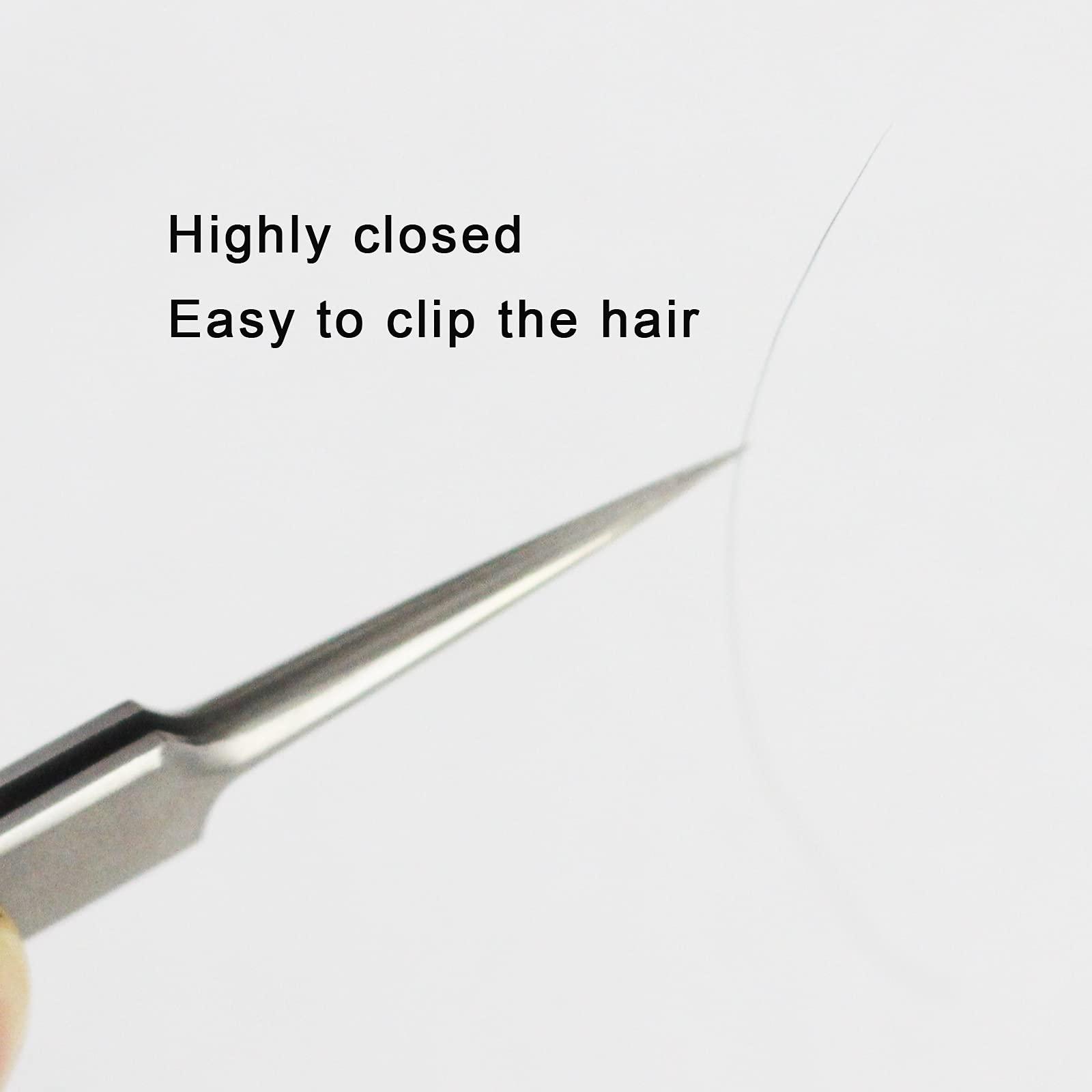 MUZE MUZE Professional Facial Milia Removal and Whitehead Pointed Tweezers - Precision Sharp Needle Nose Tool for Blackhead ,Pimple Popper & Fat Particles Remover - Zit and Pimple Acne Removal