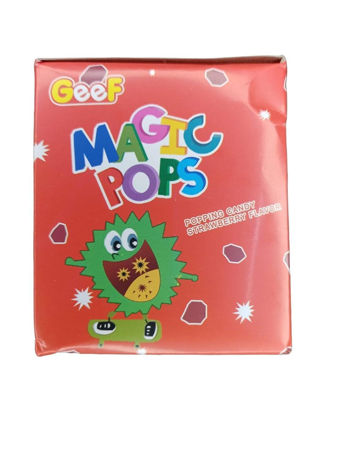 Generic Magic Pops Popping Unique Candy Box 200gm (Strawberry Flavor)