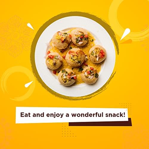Shareat Pani Puri Kit Ready To Fry Hygienically Made Pani Puri/Golgappa 300 Puri In Packets And 2Litre Phudina Pani Maker & 1.4 Imli Pani Maker Foochka Mint Kit by Shareat (pack of 4),4 Piece Set