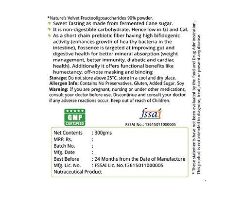 nature's velvet Nature's Velvet Fos Fructooligosaccharides, Sugar Substitute and Probiotic Enhancer Powder -300 g