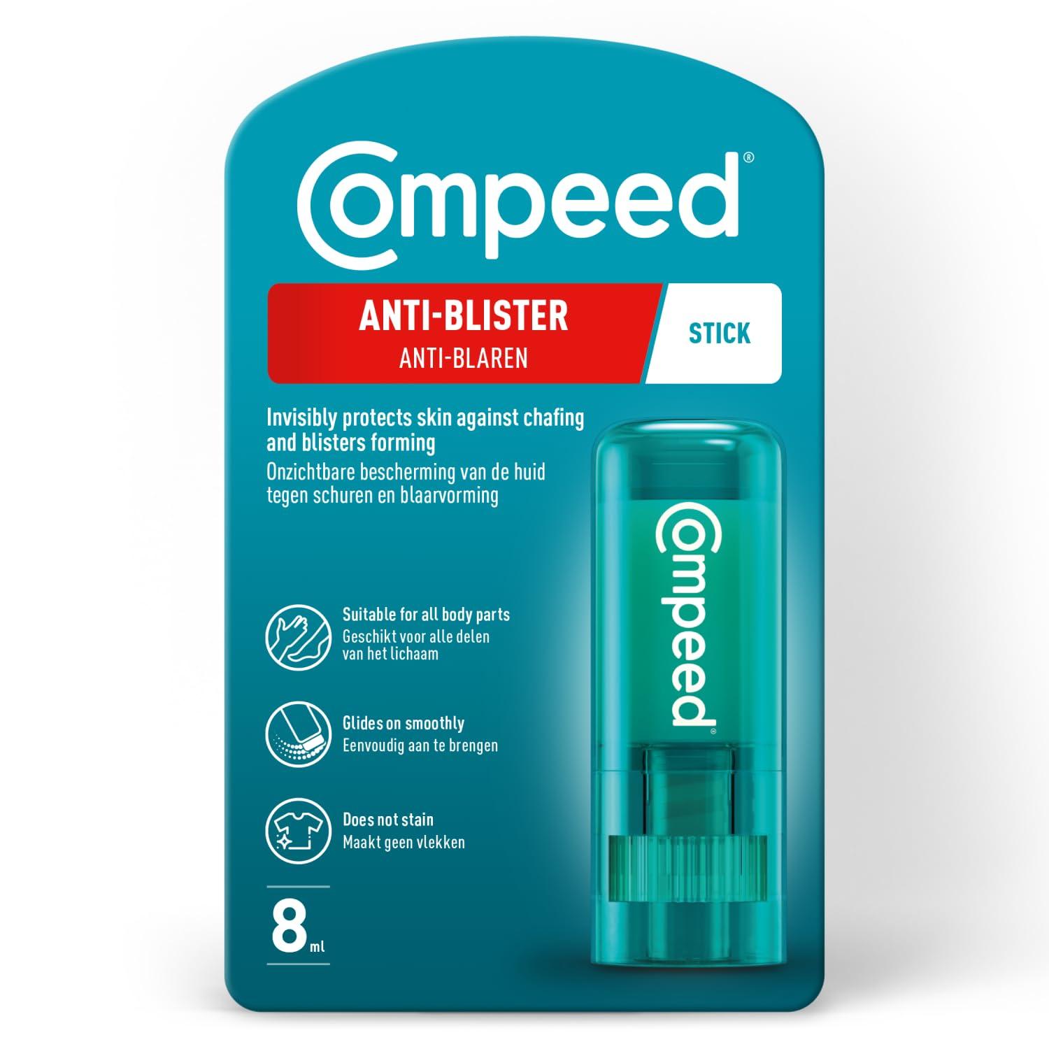 Compeed Compeed Anti Blister Balm Stick For Protection By Reducing Rubbing While Walking, Trekking N Running, Foot Protector, 8 Ml Blister Stick
