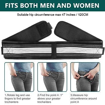 Akshved Sacroiliac SI Joint Hip Belt - Flexi Back Belt- Lower Back Support Brace for Men and Women - Pelvic Support Belt - Trochanter Belt - Sciatica Pelvis Lumbar Hip Pain Relief(Regular)