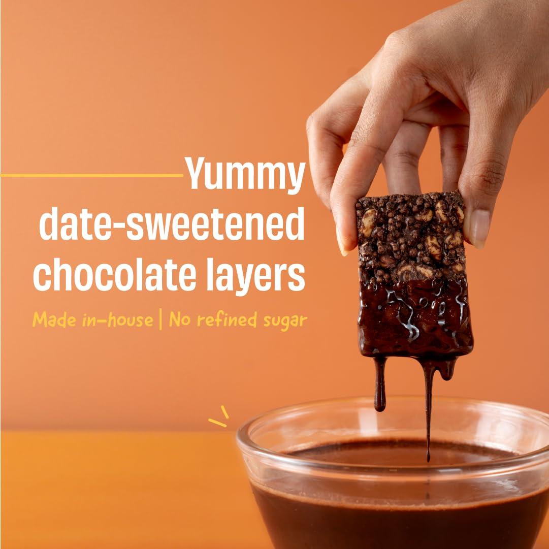 The Whole Truth The Whole Truth - Protein Bars 13G | Assorted Millet Protein Bar (3 Almond Millet Cocoa, 3 Peanut Millet Cocoa) I Pack of 6 x 55g | No Refined Sugar | No Added Flavours | No Preservatives | All Natural Ingredients