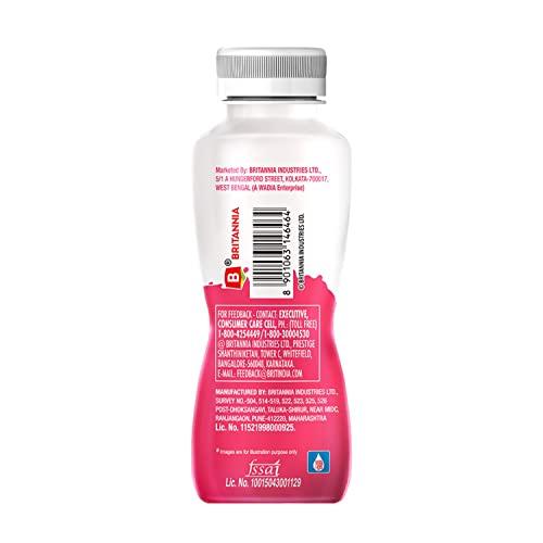 Britannia Winkin Cow Britannia Winkin Cow Thick Milkshake Strawberry Pet Bottle, 180 ml - Pack of 6