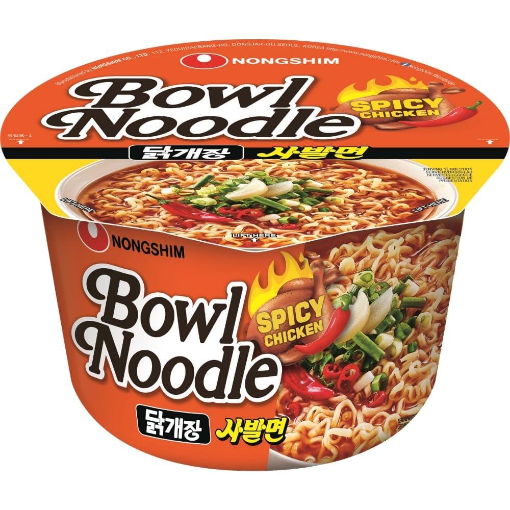 Nongshim Nongshim Spicy Chicken Bowl Noodles Soup, Instant Noodles, 3.53 oz  100 g