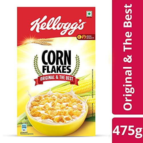 Kellogg's Kellogg's Combo, Kellogg's Muesli with 21% Fruit and Nut Pouch, 500 g and Kellogg's Corn Flakes Original, 475g