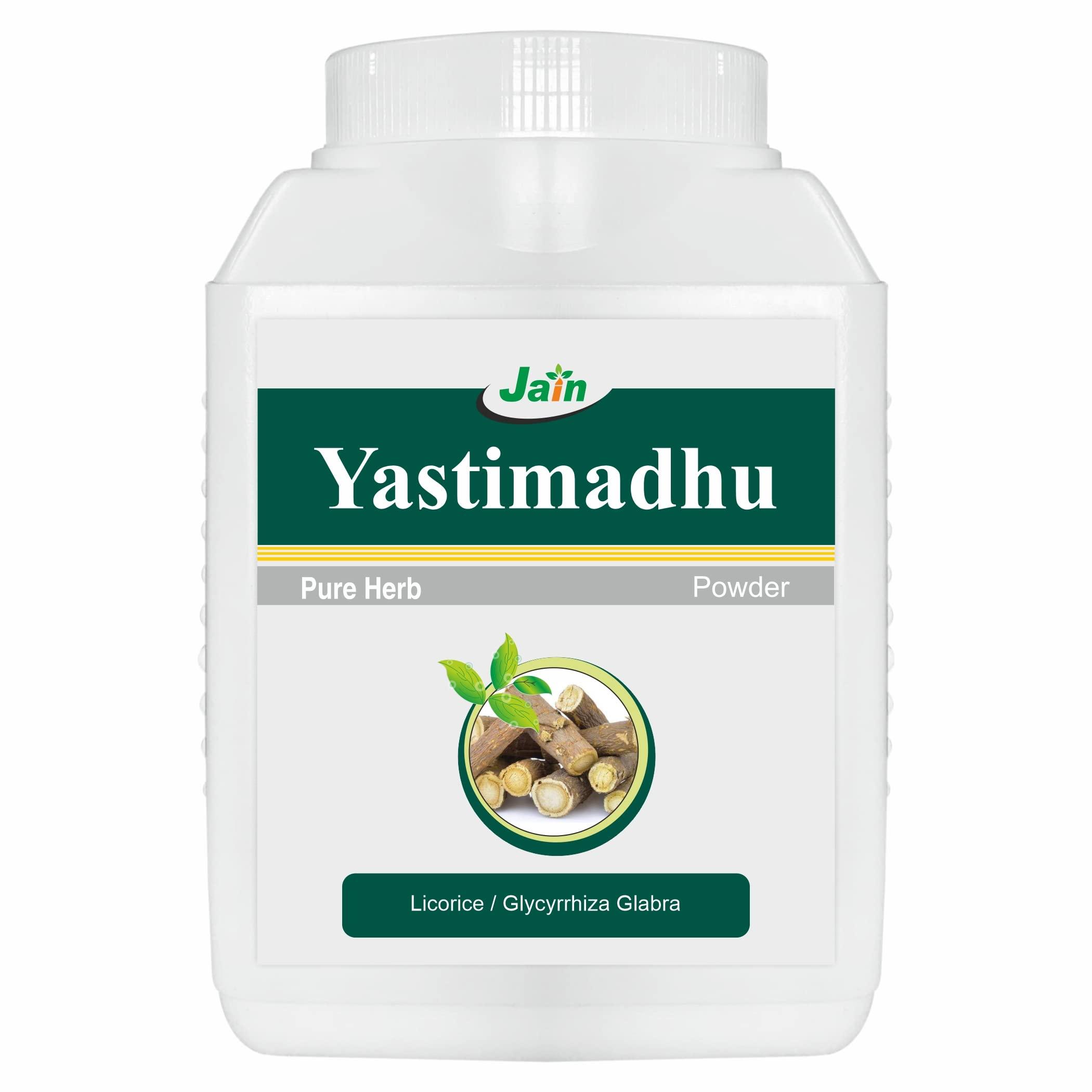 JAIN JAIN Pure Mulethi (Yastimadhu Or Licorice) Powder| Skin Whitening And Lightening - 100% Natural - 400G, All