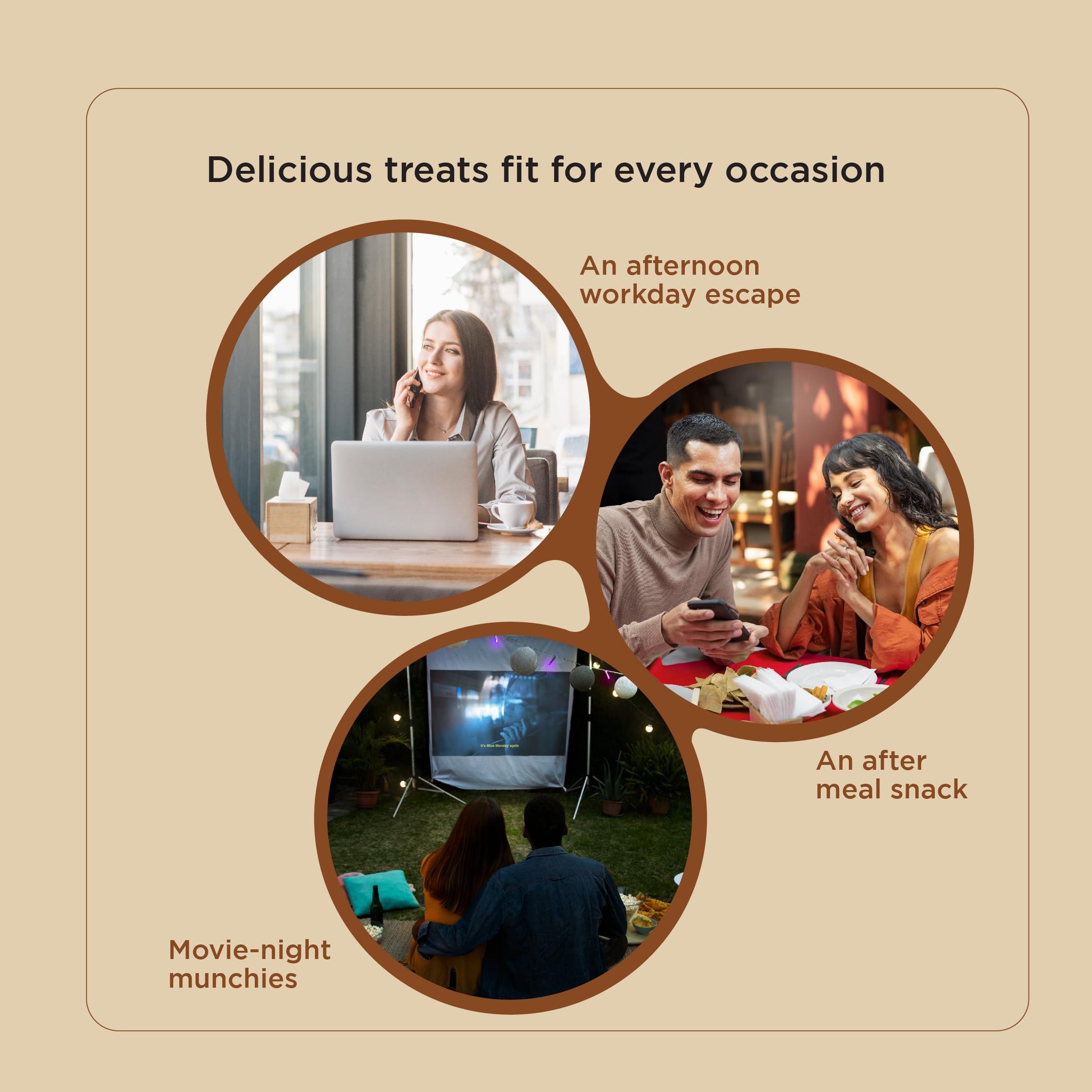 BARQUILLO Barquillo Premium Roasted Almond Coated Chocolate Pouch - 20 Pcs | Vanilla Cream Filled Biscuit Roll imported | Dubai couverture taste | Raksha bandhan Gift Pack Celebration Independence special