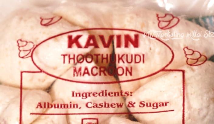 KAVIN KAVIN Thoothukudi Original Cashew Macroons - Pack of 3 x 100g (300g)
