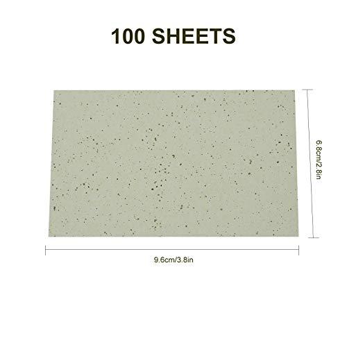 Layfoo 100 Sheets Facial Absorbent Paper Absorbing Sheets Blotting Paper Bamboo Charcoal Control Tissues Paper(Rose red) -Layfoo