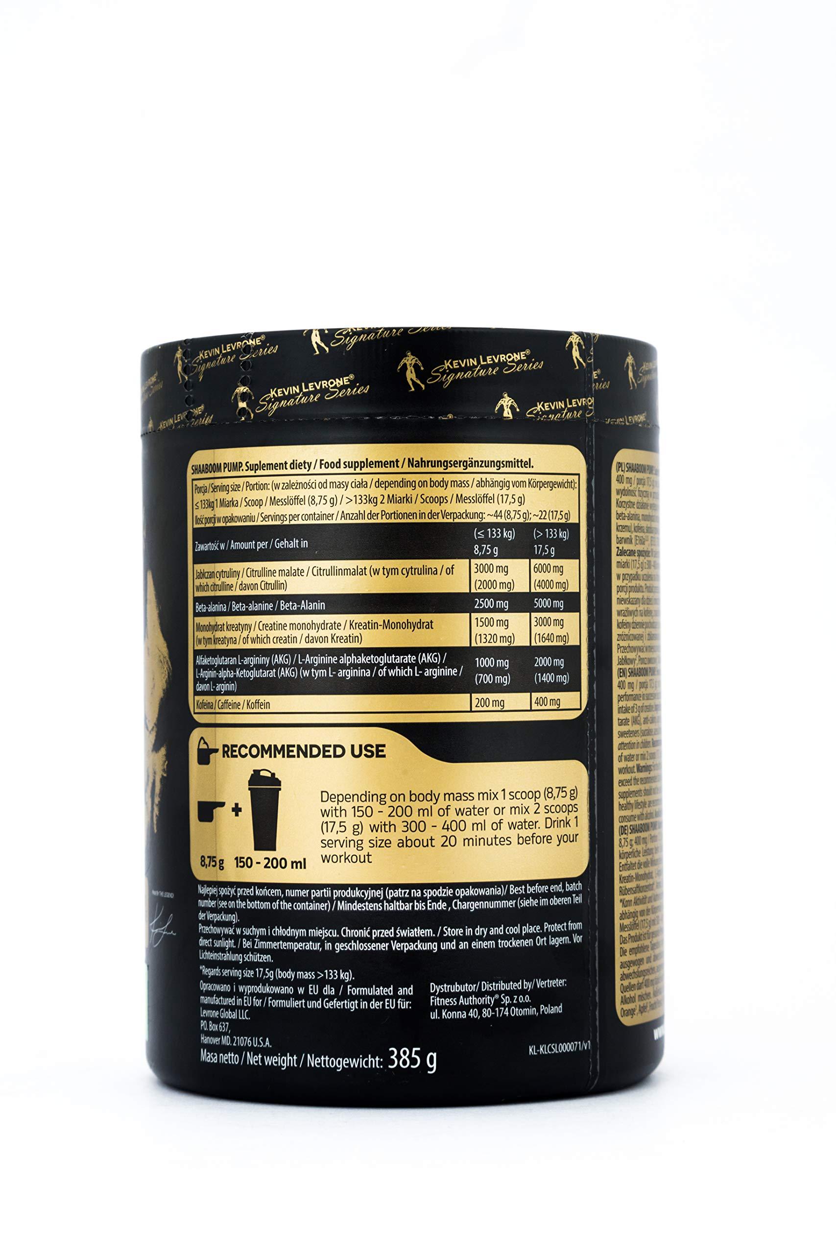 KEVIN LEVRONE Kevin Levrone Signature Series Shaboom Pump 385 gms (Apple)