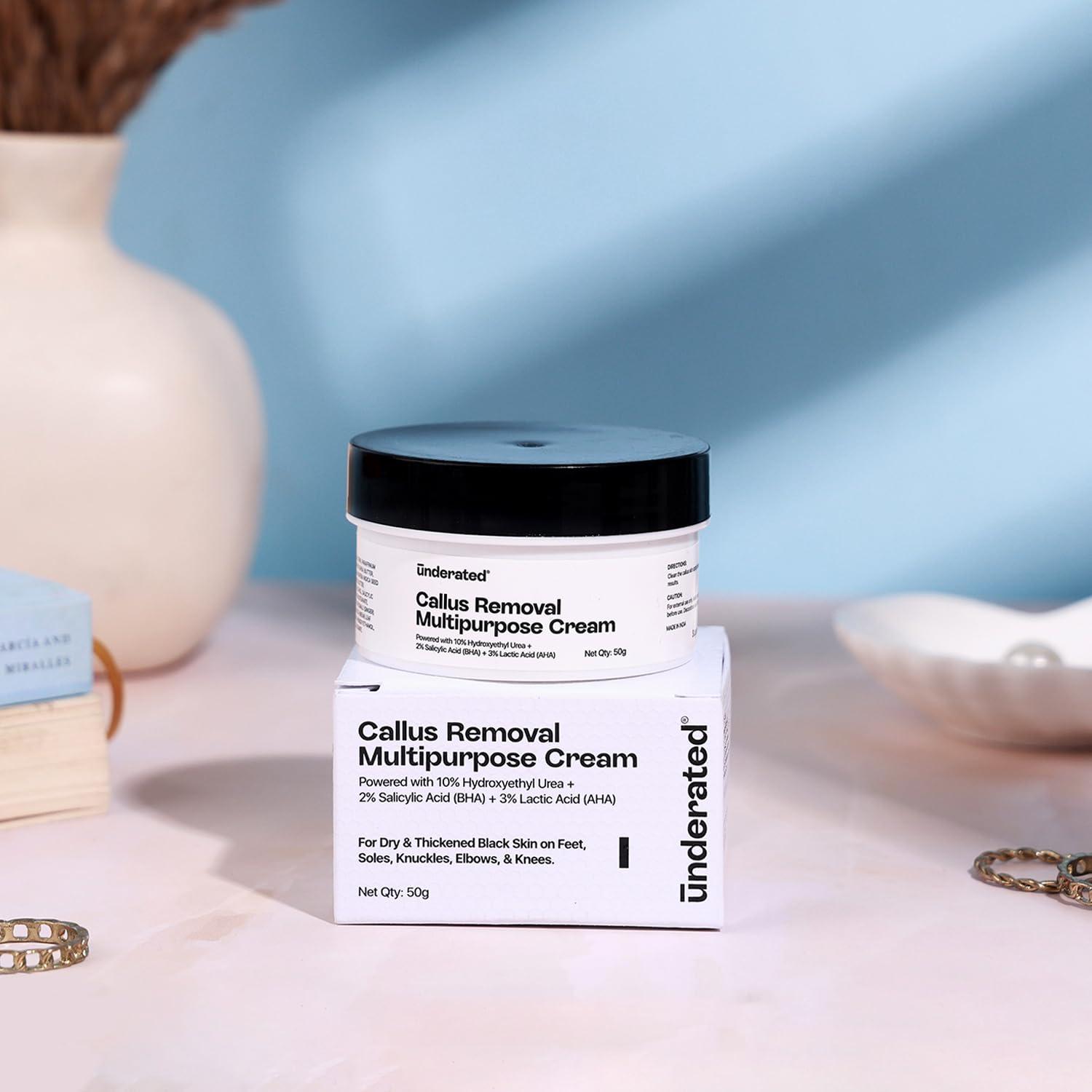 UNDERATED Underated Callus Removal Multipurpose Foot Cream For Rough Skin, Dryness, Crack Foot, Corns & Calluses