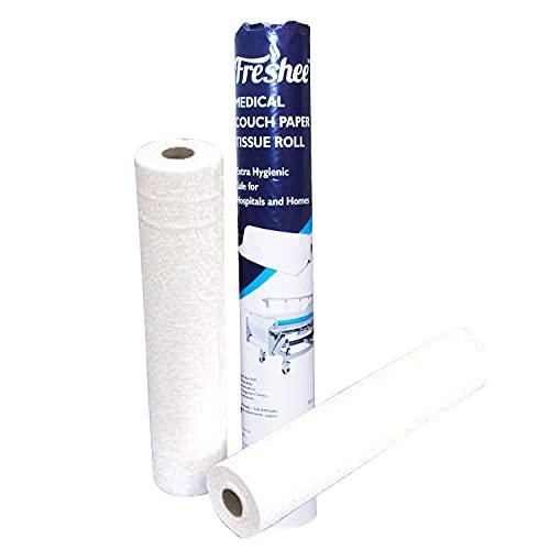Freshee Freshee Medical Couch Paper Tissue Roll - Pack of 5, Tissue Roll for Hospitals, Diagnostic Centres, Home for Extra Hygiene, 40 meter