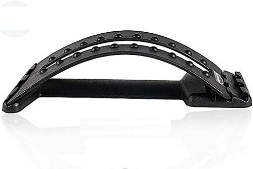 Meetzone Meetzone Back Stretcher Lumbar Support Lower Back Pain Relief Massage Scoliosis Spinal With Magnetic Acupressure Points Multi-Level Back Stretching Device Relieve Sciatica (Multicolour)