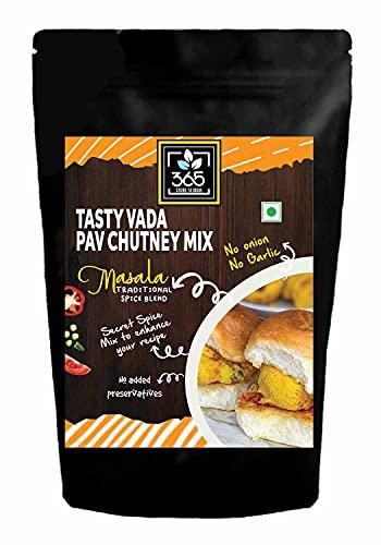365 STORE TO DOOR 365 STORE TO DOOR Indian Spice – Jain Tasty Vada Pav Chutney Mix Masala, 250 gm. | Homemade Powdered | for Healthy Cooking | Ready to use | All Seasonings Spices | Pure & Hygiene | Spice Mix