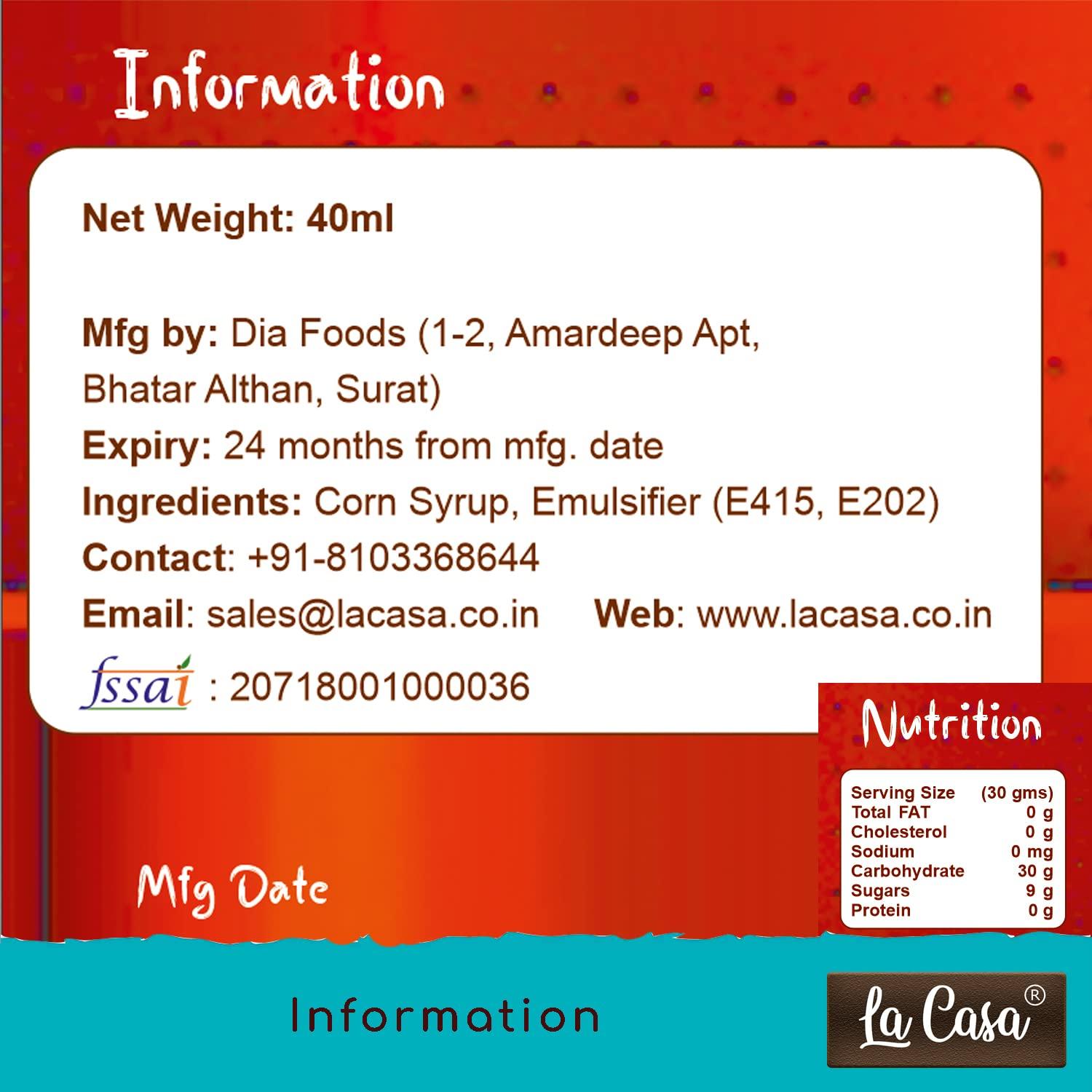 La Casa La Casa Metallic Gel Food Color - Combo Pack of 6 | Concentrated, Vegan & Gluten Free | For Icing, Fondant, Slime & Baking | 40mlx6 |