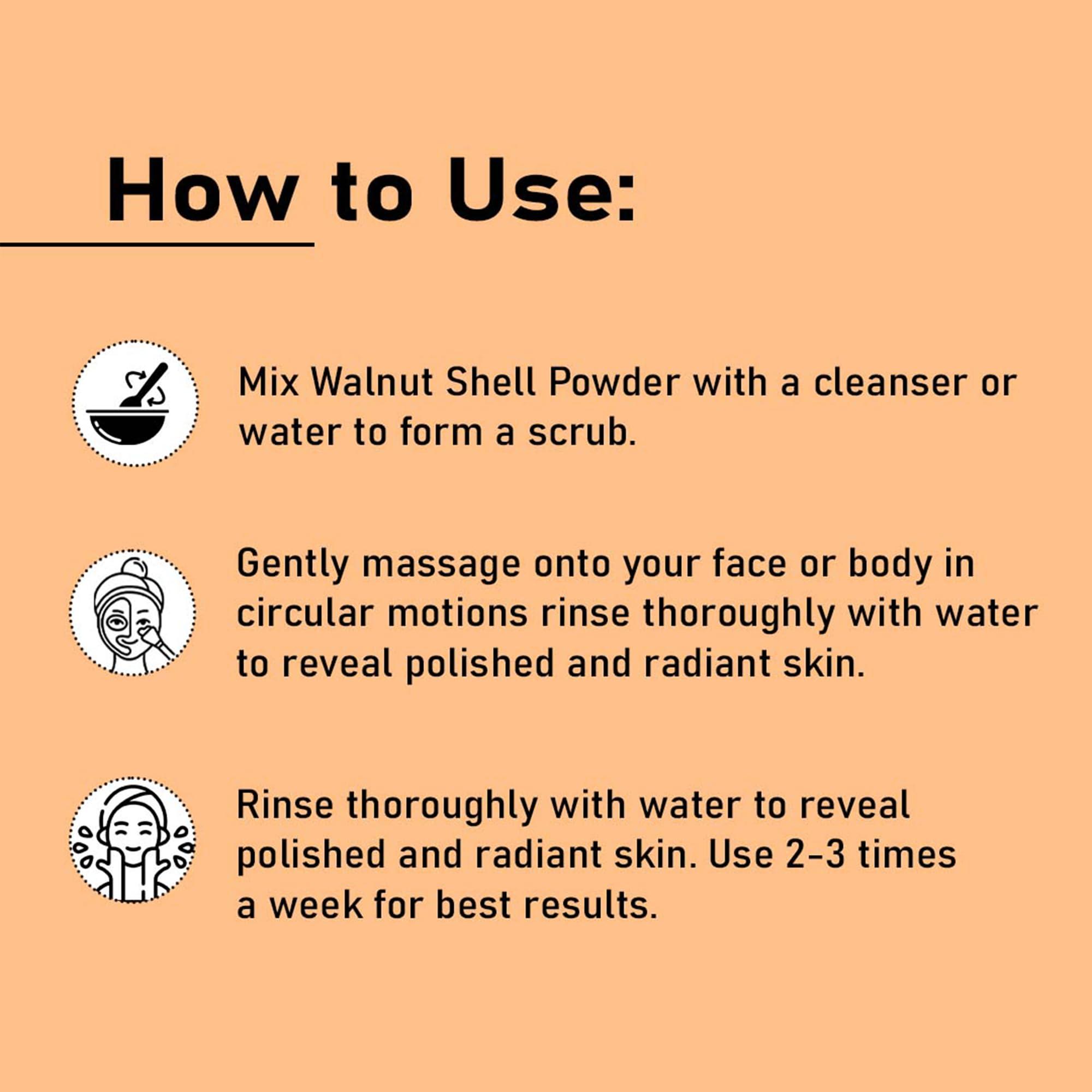 mi nature mi nature Walnut Shell Powder - No Silica or Any Artifical Additives - For Homemade Natural Scrub Formula| 100% Pure, Natural & Cruelty Free - 227g/1/2 lbs/8 oz